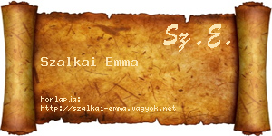 Szalkai Emma névjegykártya